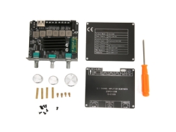 Placa Amplificadora Digital De 2.1 Canales Con Agudos Y Graves, De Alta Potencia, Con Bluetooth Para Mp3, Pc, Tv Y