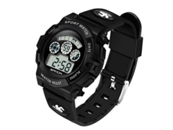 Relógio De Moda Analógico Digital Com Pulseira De Couro Pu Padrão De Gato Dial Casual Unissex (café Escuro)