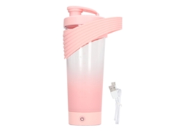 Potente botella mezcladora de silicona recargable por USB para café, leche y proteínas (800 ml)