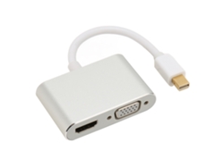 Adaptador Minidp Para Hd Multimedia Interface Vga Plug And Play Conversor De Vídeo 2 Em 1 4kx2k