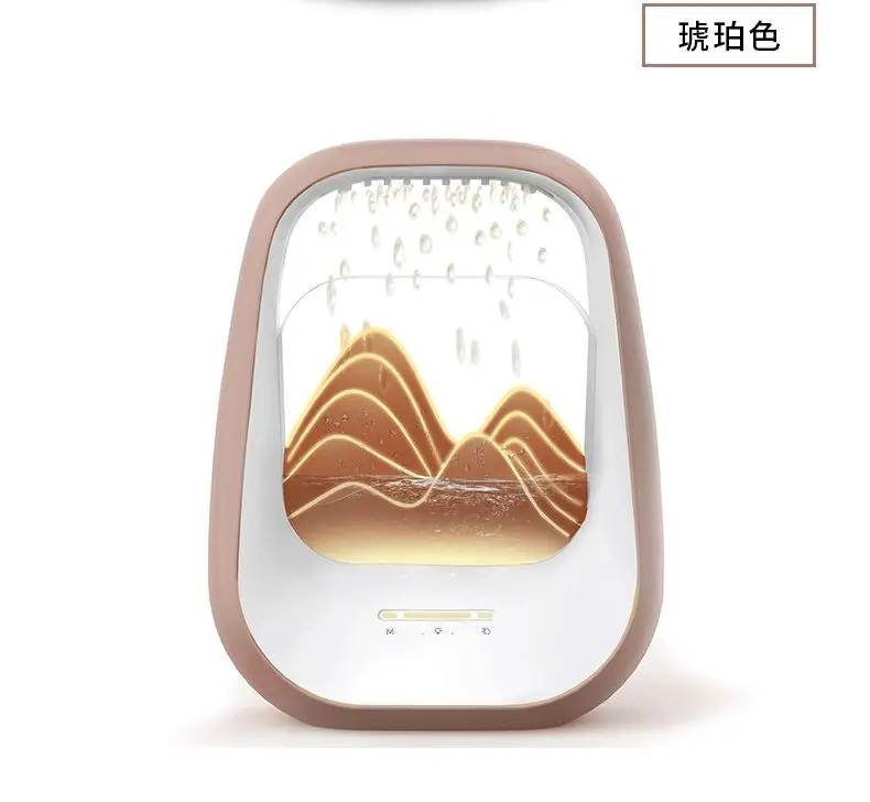 Altavoz Bluetooth Inteligente Para Dormir (ámbar) Con Ruido Blanco Y Humidificador, Diseño Mountain View.