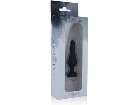 Plug Anal INTENSE TOYS Pipo 10 cm (Tam:S - Negro)