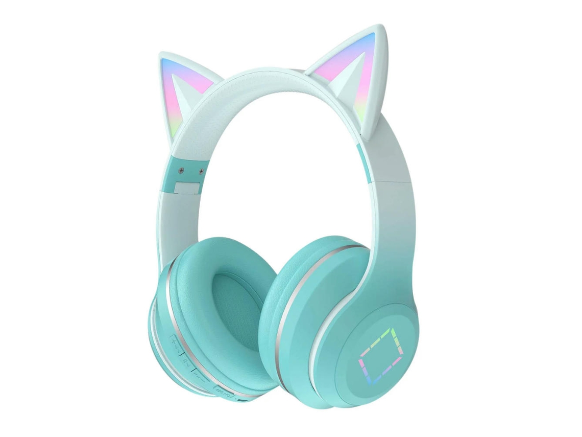 SIURN True Wireless Bluetooth Auriculares Plegables Audio Inalámbrico para Niños Bluetooth 5.1 con Micrófono Verde