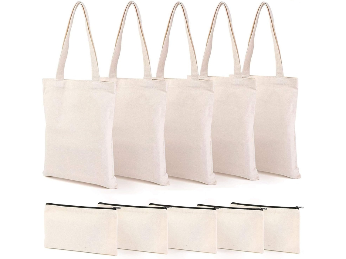 Estuche De Lona Para Lápices - Kit De Maquillaje Vacío Con Bolsa Con Cremallera