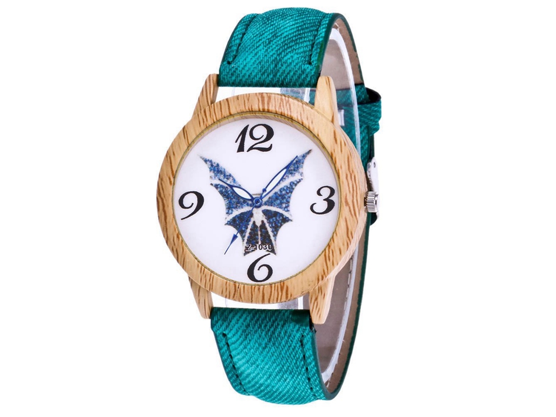 Reloj De Pulsera De Cuarzo Para Mujer Con Pedrería Y Correa De Piel Sintética (rojo)