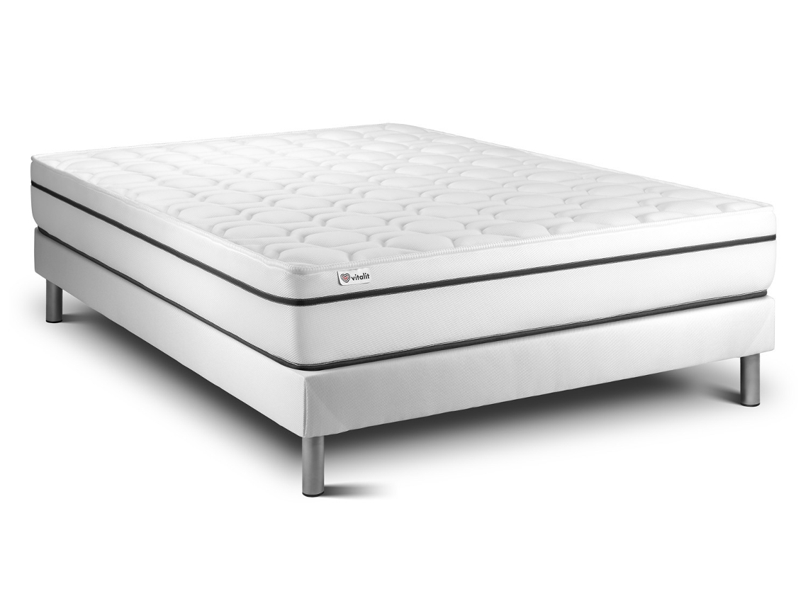 Set Vital Spa 105 X 200 Cm Somier Blanco Kit