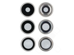 Lente para Telefono Moldura para Apple Titanio Blanco