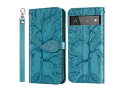 Funda Para Google Pixel 6 Pro 5g Con Soporte Y Correa De Muñeca, Funda De Piel Sintética Con Relieve De Árbol, Compatible Con Google Pixel 6 Pro 5g