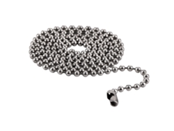 Collar Doble De Cuentas De Acero Inoxidable Con Colgante De Titanio.