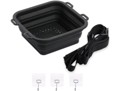 Cubo De Hielo Portátil Plegable De Silicona Para Una Refrescante Terapia De Ducha Fría.