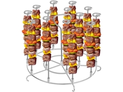 TRUYUETY Suporte Para Espeto Para Fritadeira A Ar, Material De Aço Inoxidável De Qualidade Alimentar, Suporte Vertical Para Espeto Com Suporte, Ótimo Fluxo De