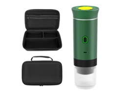 Cafetera portátil 3 en 1 de cápsulas, con calentamiento y frío automáticos, con bolsa de almacenamiento Chrui (verde)