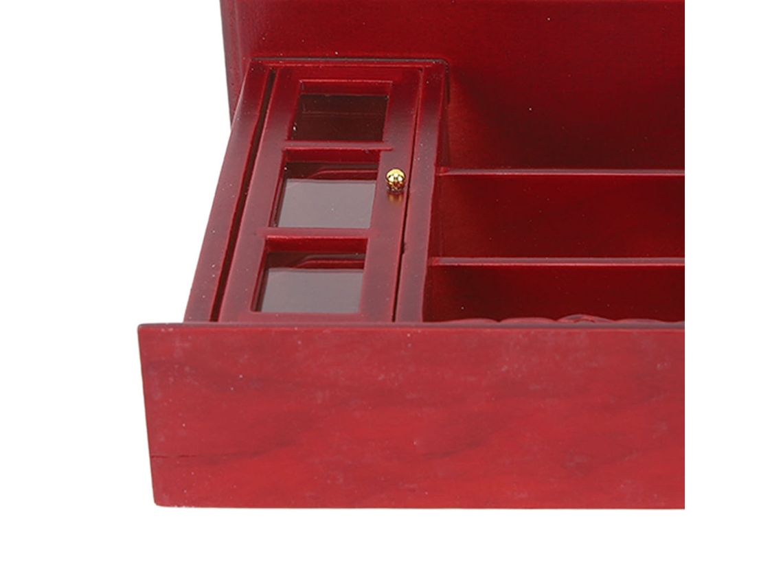 Yncm-armario En Miniatura De Madera Para Casa De Muñecas, Mueble Miniatura Con Estantería Y Gabinete
