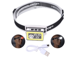 2026-linterna Frontal Led Cob Magnética Con Modo Inducción Y Carga Usb Para Aventuras Al Aire Libre, Ciclismo Y Reparaciones Negro