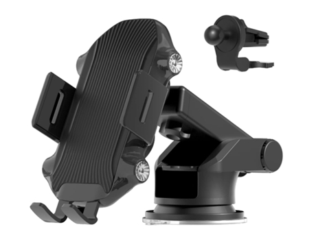 Cargador Coche Inalámbrico Teléfono Carga Rápida CHRONUS Negro