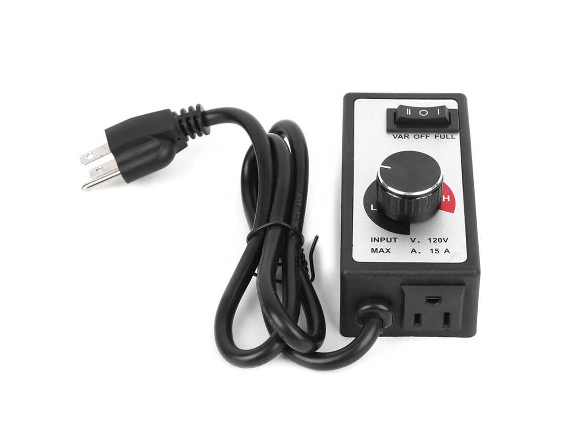 Controlador De Velocidad Variable Para Ventilador Hidropónico En Línea De 1800 W Con Cable De 2 Metros.