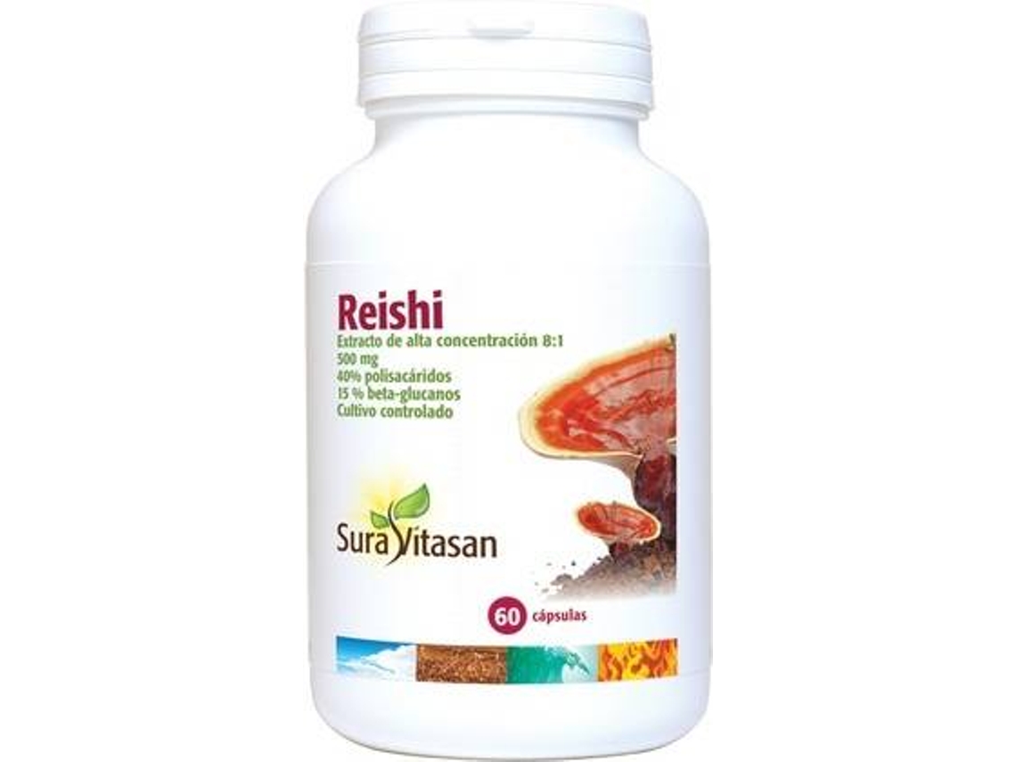 Complemento Alimentar SURA VITASAN Reishi 500 Mg 60 Cápsulas (15 ml)