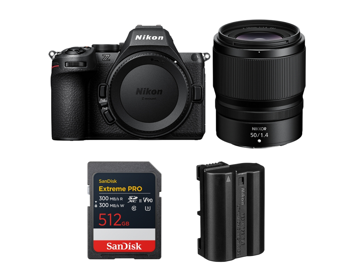 Nikon Z5 Ii + 50mm F/1.4 + 1 Sandisk 512gb Extreme Pro Uhs-ii Sdxc + Nikon En-el15c + Ebook “20 Consejos Para Fotos Que Impactan”