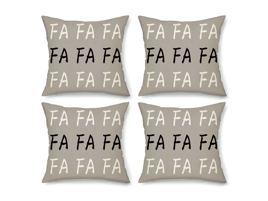 4 Fundas de Cojines Navideños Copo de Nieve Árbol de Navidad Decoración Navideña (Almohada no incluida) TRUYUETY