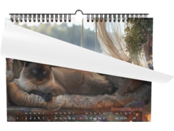 Calendario Planificador 2 Ario Para El De Gatos