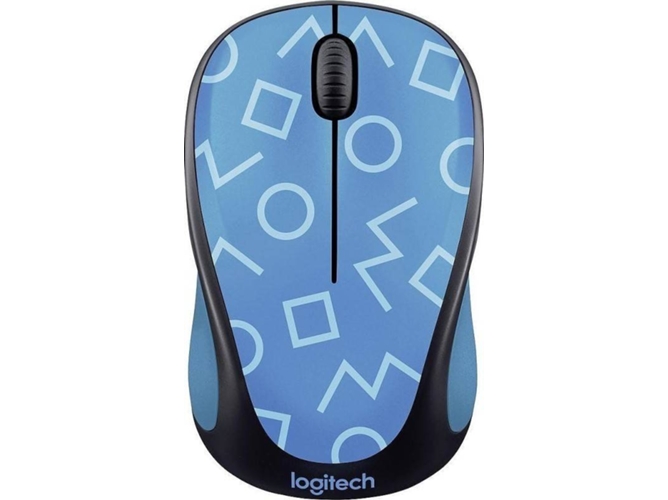 Ratón LOGITECH M238 (Inalámbrico - Óptico - 1000 dpi - Azul)
