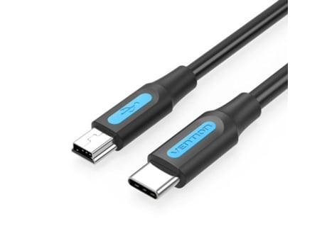 Cable Usb 2.0 Tipo-C VENTION Cowbf/ Usb Tipo-C Macho Miniusb Macho/ 1M/ Negro