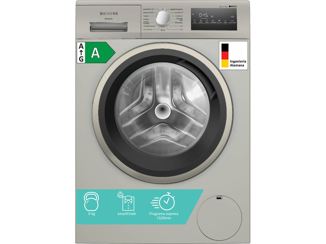 Lavadora SIEMENS WM14N29XEP (9 kg - 1400 rpm - Inox)