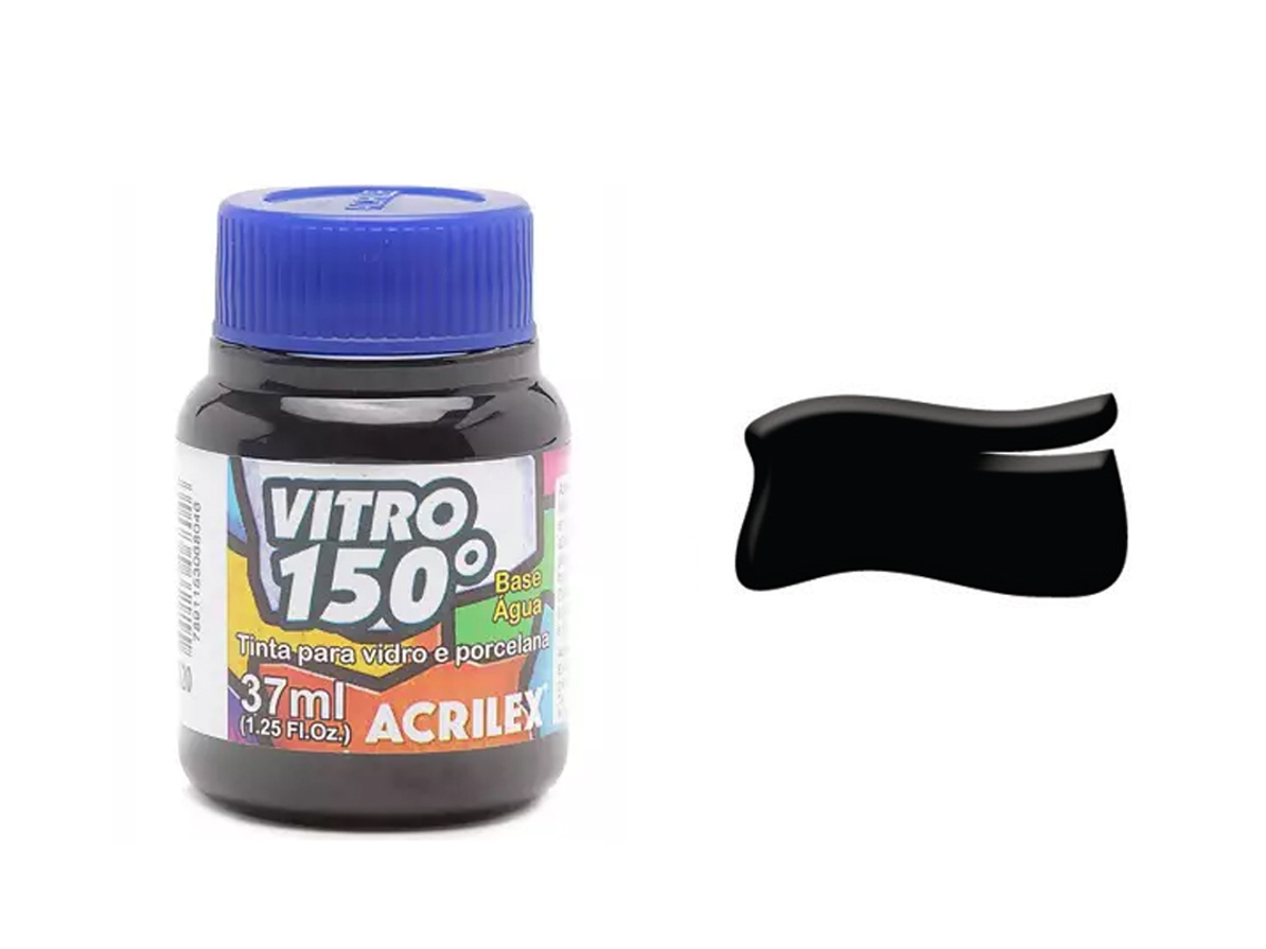 Vitro 150º 37Ml Negro 520 Acrilex