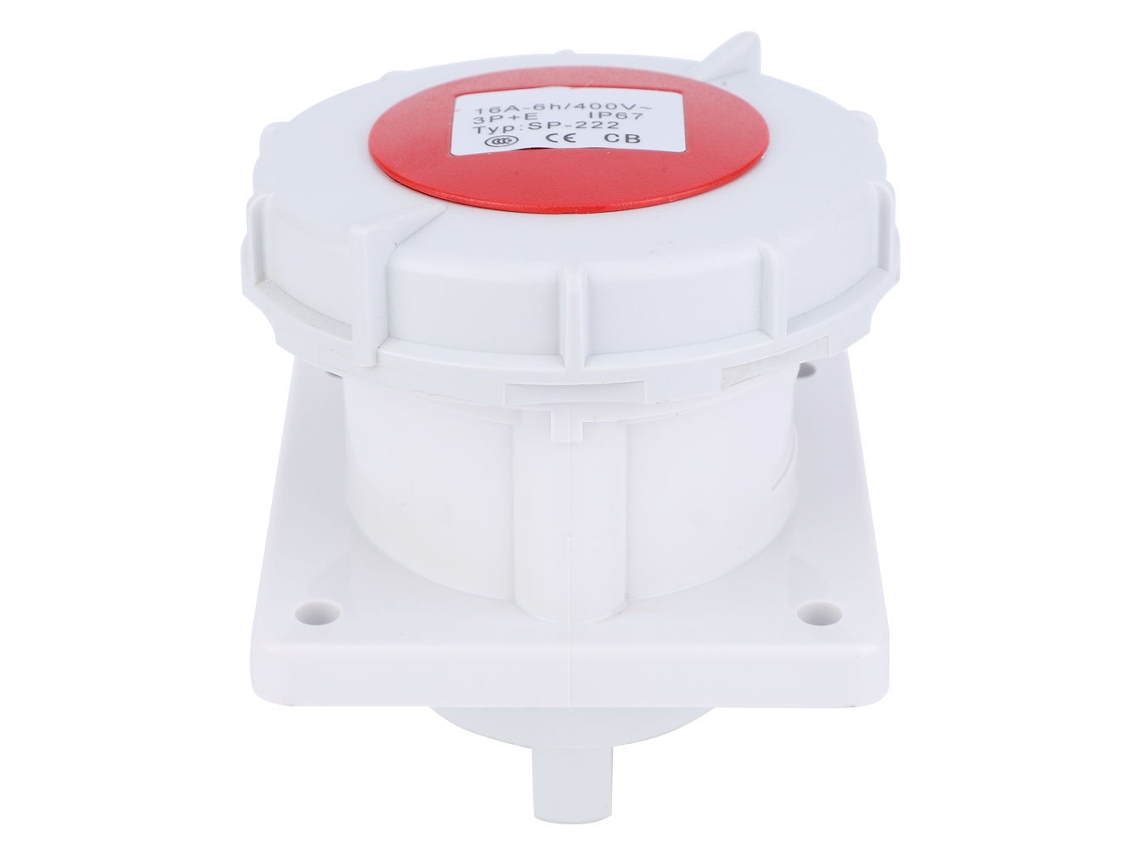 2026-as-enchufe Equipo eléctrico industrial IP67 impermeable SP-222 de 4 núcleos para instalación oculta