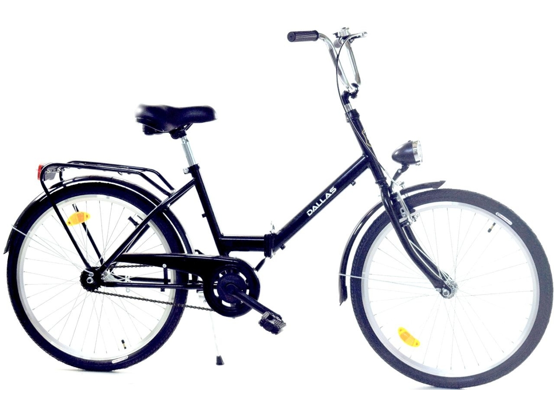 Bicicleta plegable B.active de 24 pulgadas sin marchas, color negro