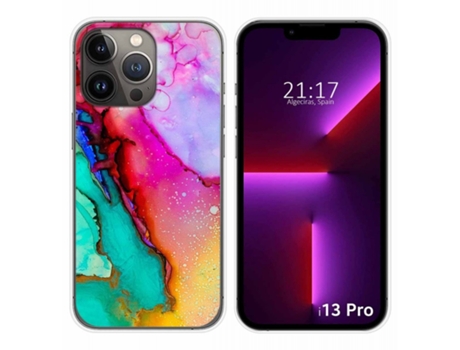 Carcasa iPhone 13 Pro (6.1) TUMUNDOSMARTPHONE Dibujos Multicolor