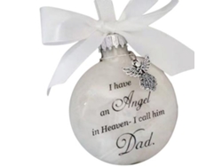 Adorno Navideño Conmemorativo Con Colgante De Pluma De Metal, Ángel En El Cielo
