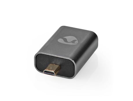 NEDIS Adaptador Hdmi Conector Hdmi Macho / Micro Hdmi Hembra Hdmi / Salida Hdmi Aluminio Recto Chapado En Oro Gris Metálico