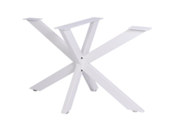 Biloxi Patas de Diseño de Acero para Mesas Estilo Industrial DIY Forma de Araña, Blanco -L