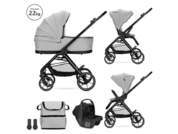Cochecito Venice Grey Trio con asiento de coche Aria Luxe tamaño I de Lorelli