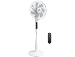 Ventilador De Pedestal, Ø42cm, 40w, 3 Modos, 28 Velocidades, Antimosquitos, Altura Regulable, Oscilación 75°, Blanco