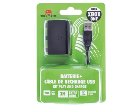 Kit de cables de batería blanca de 1200 Mah para Xbox One