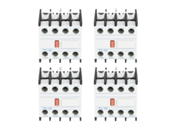 4pcs/ Caja Cabeza De Contacto Auxiliar Ac F4-40 Compatible Con Cjx2 Cjx4 Lc1 4 On 0 Off