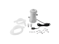 Bomba de filtro para piscina de 800 galones y 110 V con cartucho desmontable y enchufe USB.