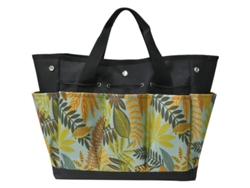 Bolsa Para Herramientas De Jardín Con 9 Bolsillos - Para Herramientas Pesadas De Interior Y Exterior (negro + Amarillo)