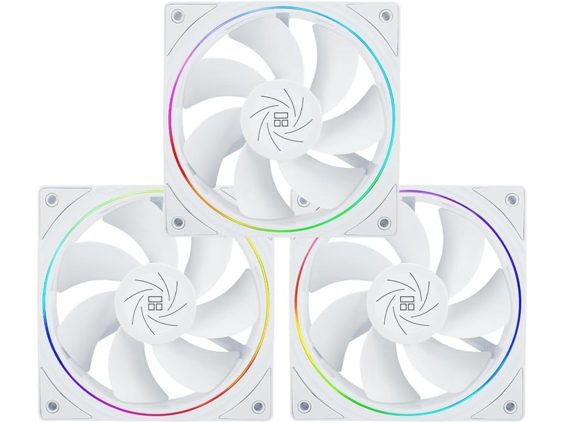 Ventilador de CPU TL S12RW X3 de 120 mm con iluminación ARGB y diseño reversible para gabinetes de PC. SFUSHOS