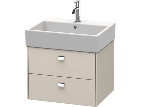 Mueble bajo encimera DURAVIT Brioso 58,4 x 45,9 cm 2 cajones con sifón y delantal para lavabo Vero Air 235060