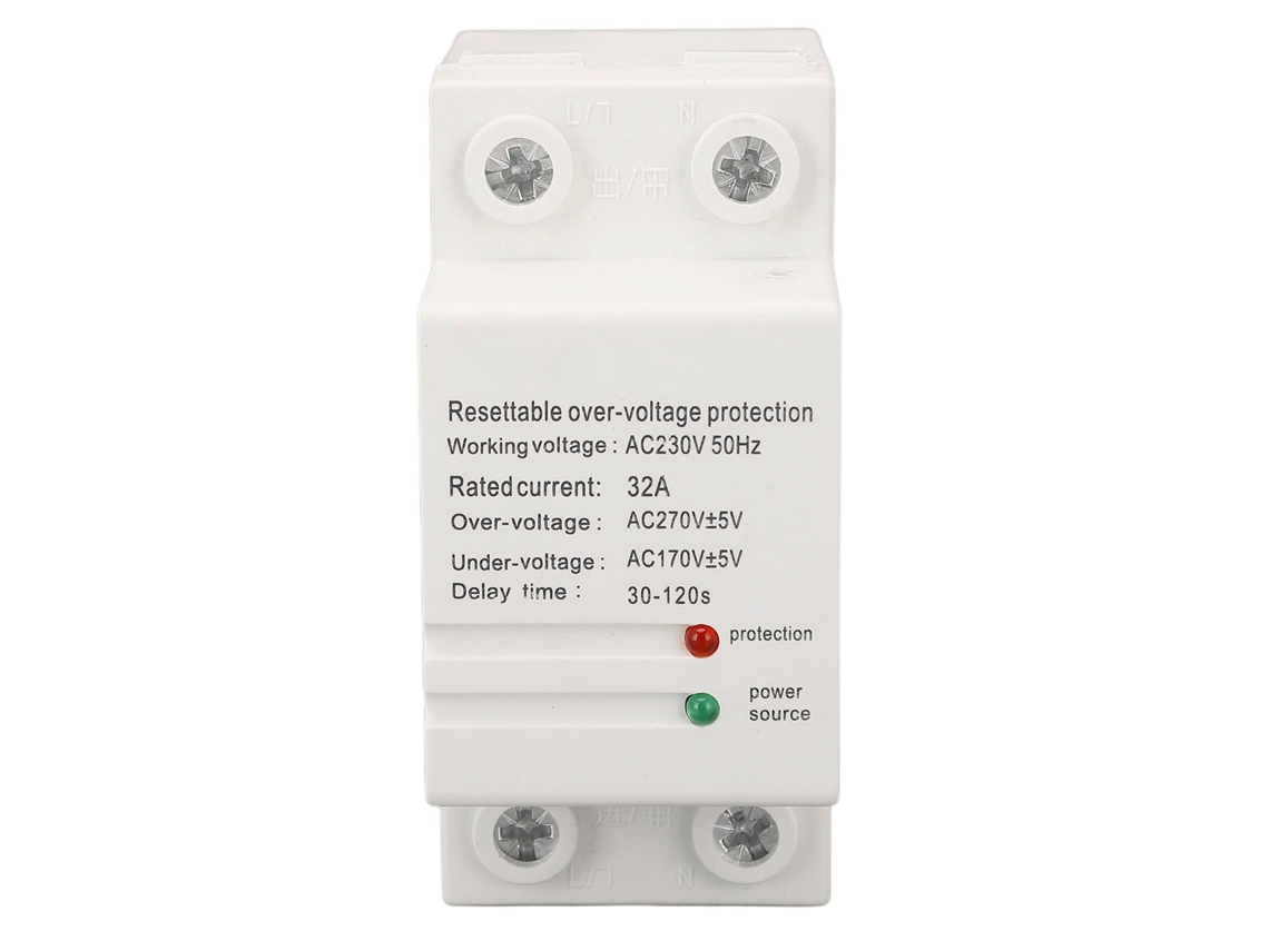 2026velora-protector De Sobretensión Y Baja Tensión Ac230v 50hz Auto Reset Montaje Din Rail