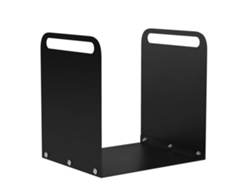 Soporte Para Leña De 36,5 X 30 X 36 Cm, Soporta Hasta 30 Kg, Acero Negro.