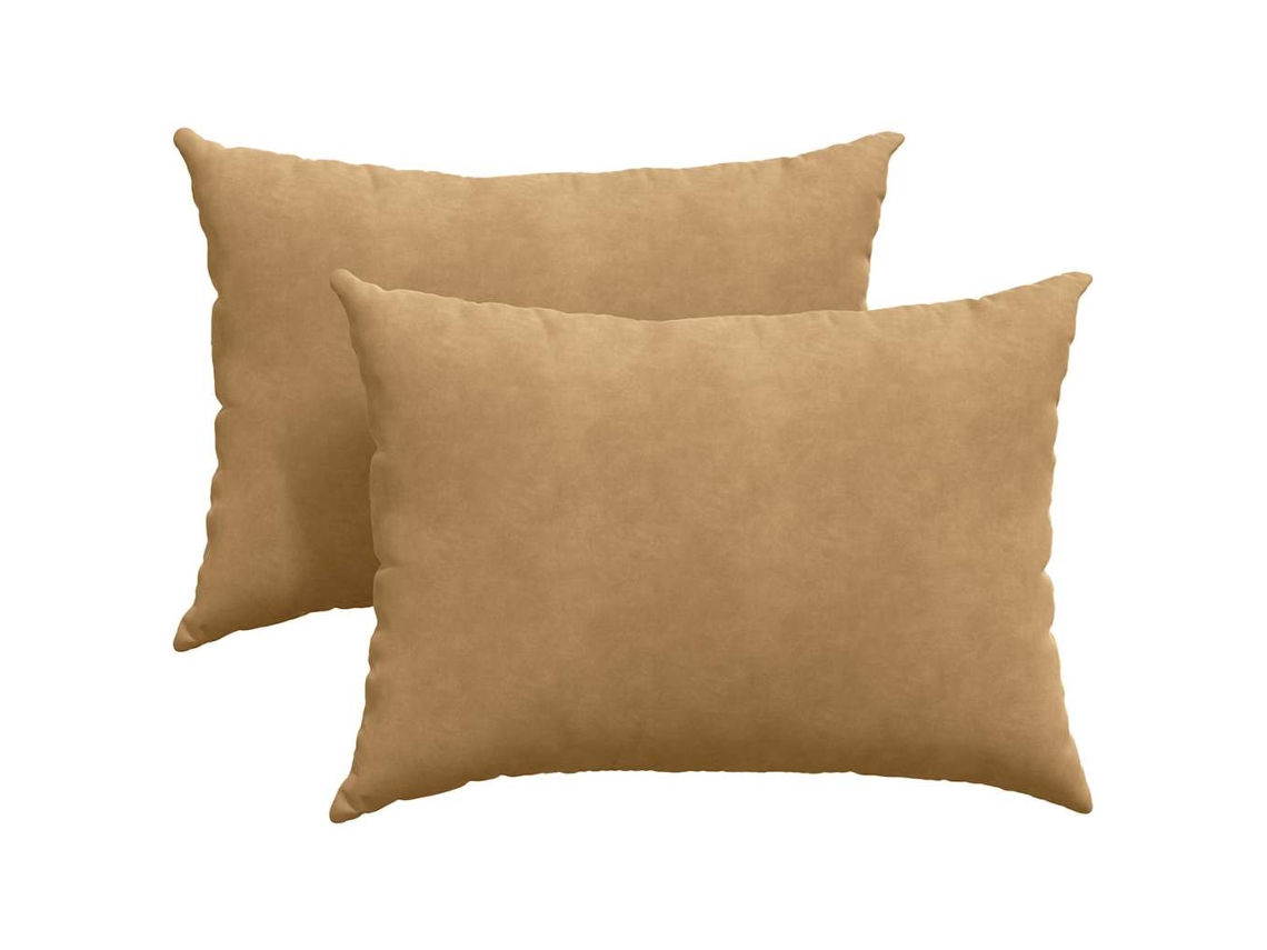 Cojines para sofá (2 unidades) - Marrón, 70 x 50 cm, HARLANV1
