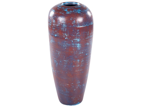Terracota Jarrón decorativo 59 Azul BELIANI Dojran
