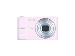 Câmara Digital 4K M03 Tela LCD de 2,4 Polegadas Zoom 16x Mini Câmara Compacta Rosa GERTIZ