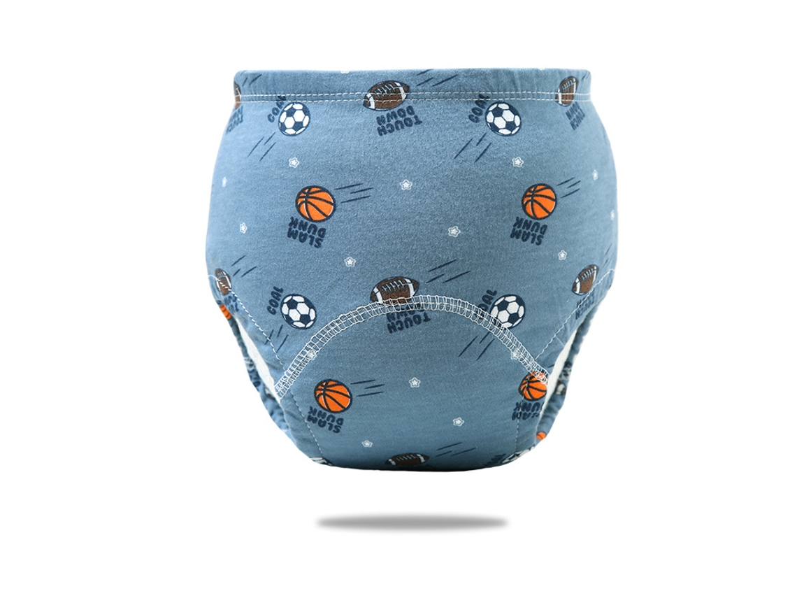 Pañales lavables para bebé, calzoncillos de entrenamiento, talla 110, color baloncesto (apto para gatos de 25 a 40 años)