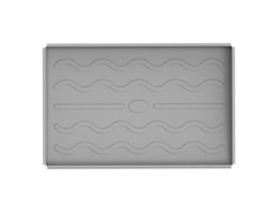Tapete para parrilla, tapete para parrilla, silicona de grado alimenticio, superficie de cocción, cubierta protectora para horno, microondas, 2