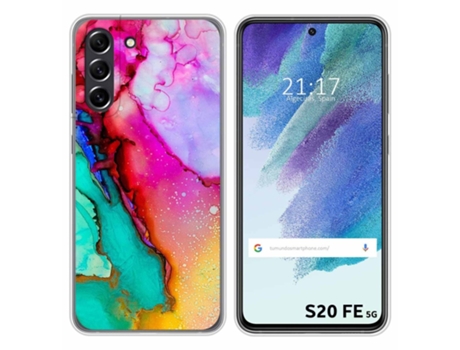 Carcasa Samsung Galaxy S21 FE 5G TUMUNDOSMARTPHONE Dibujos Multicolor